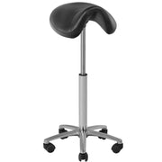 Kosmetikhocker 001B Schwarz Hoch