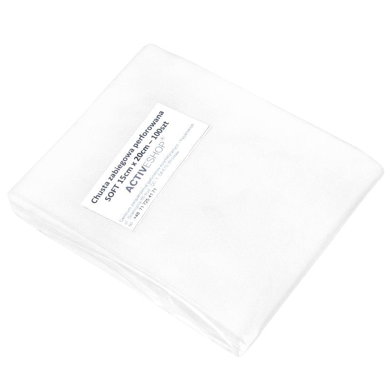 Perforierte Einweghandtücher für Kosmetische Behandlungen 100 St.. 15 X 20 cm Weiß