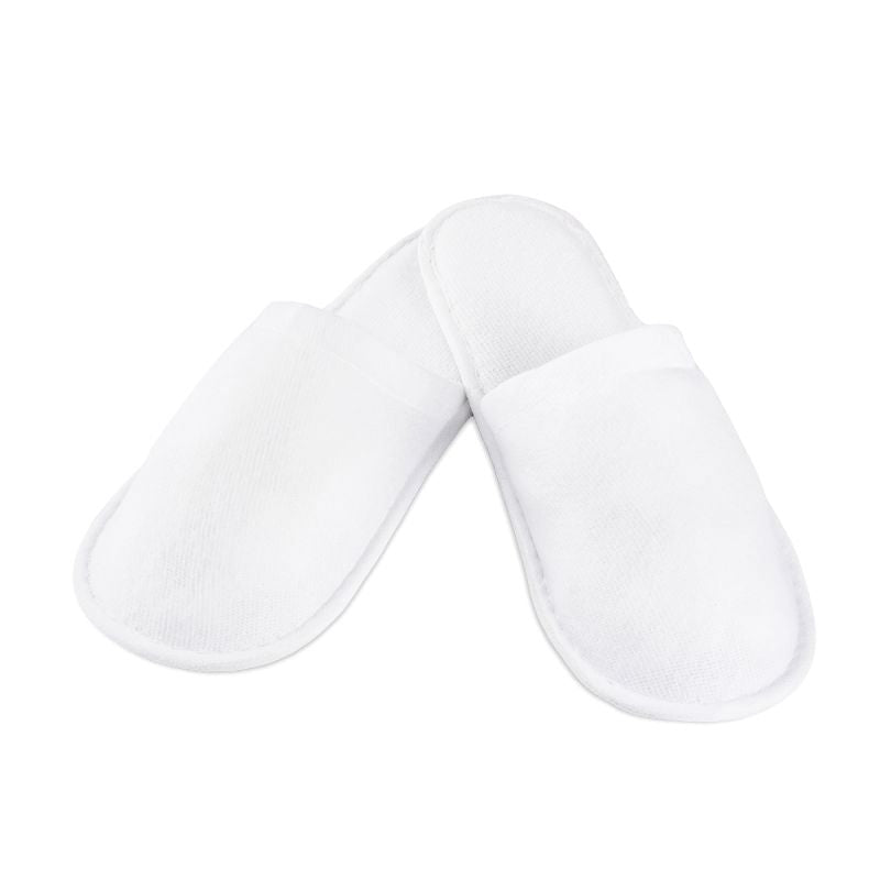 Badeschuhe Frotte Weiß