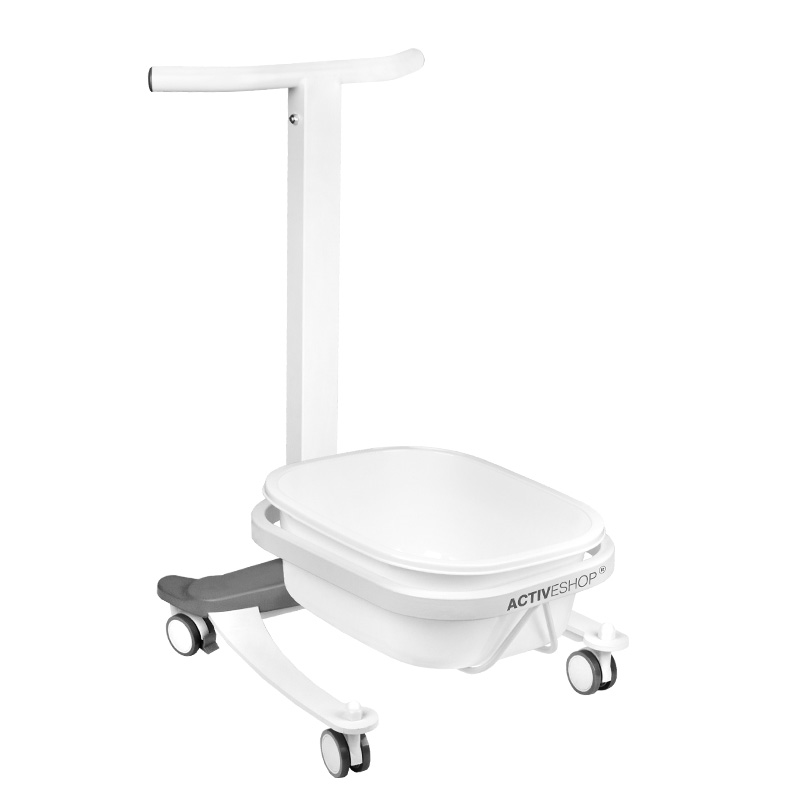 Höhenverstellbare Fussbadewanne für Pediküre Comfort mit Rollen