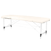 Klapp-Massageliege Alu Komfort 2-Teilig Cream
