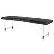 Klapp-Massageliege Alu Komfort 2-Teilig Black