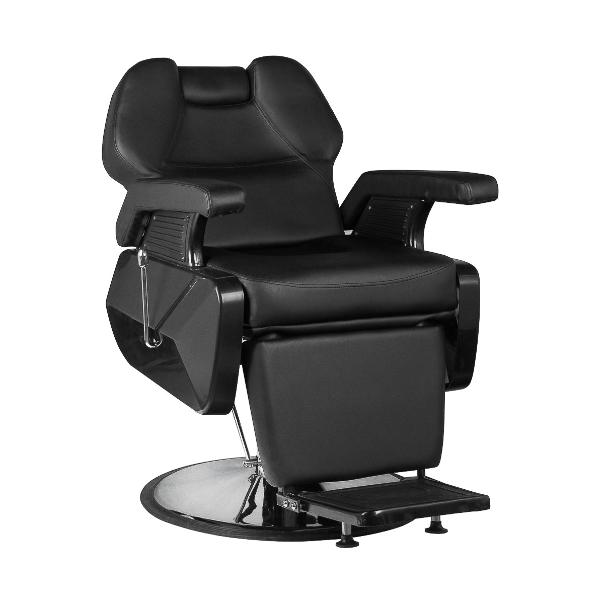 Hair System Barberstuhl New York Schwarz Chrom