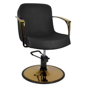 Gabbiano Styling-Stuhl Gold Bologna Schwarz