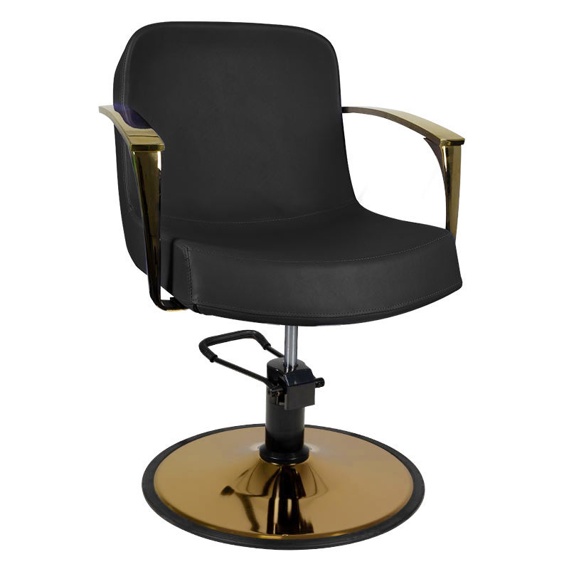 Gabbiano Styling-Stuhl Gold Bologna Schwarz