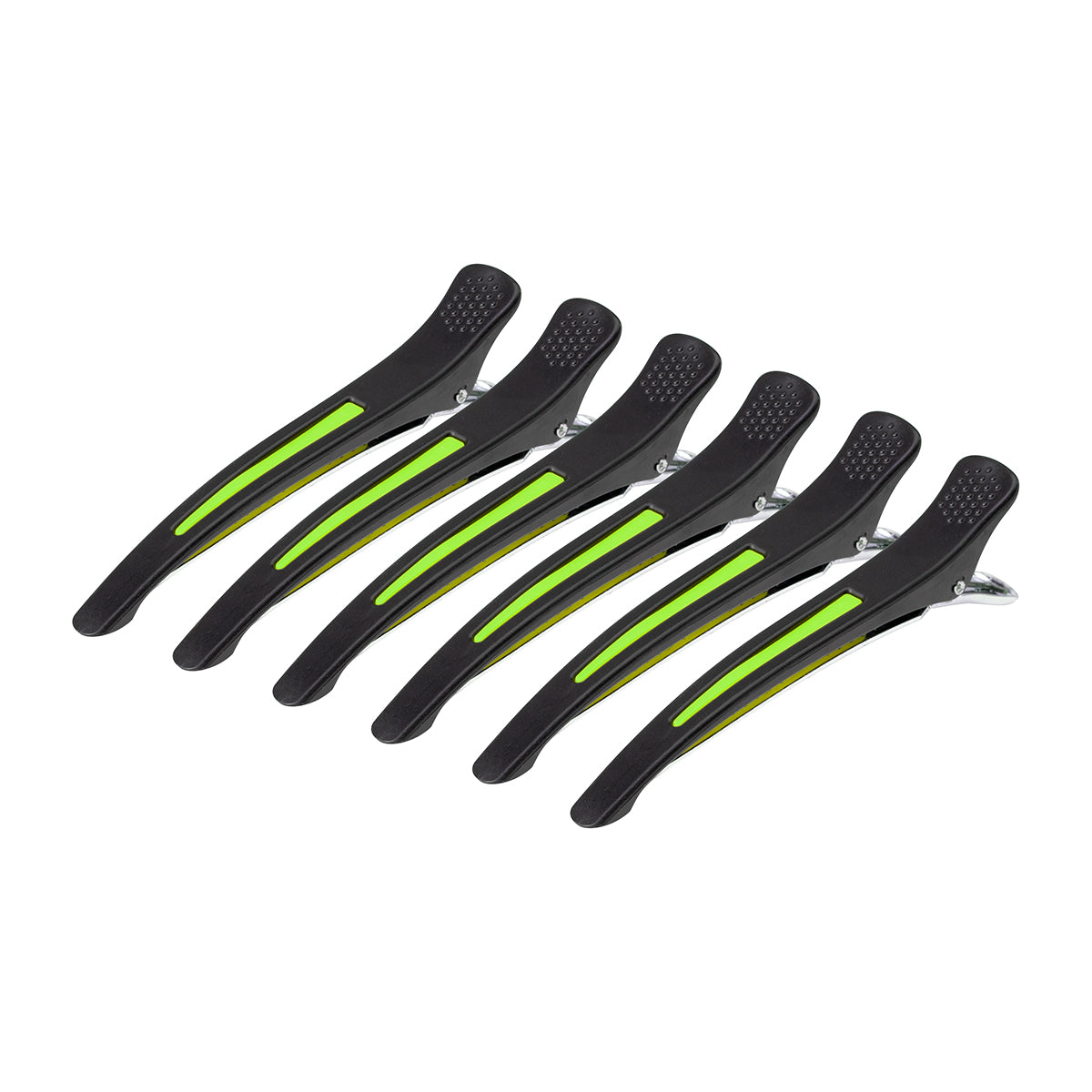 Friseur-Haarspangen Clips E-13 6 St.. 11,5 cm Mix Neon