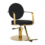 Gabbiano Friseurstuhl Arras GOLD Schwarz