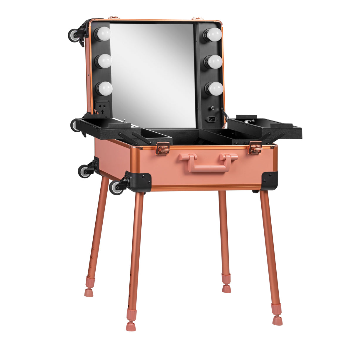 Tragbarer Kofferständer T-27 Roségold