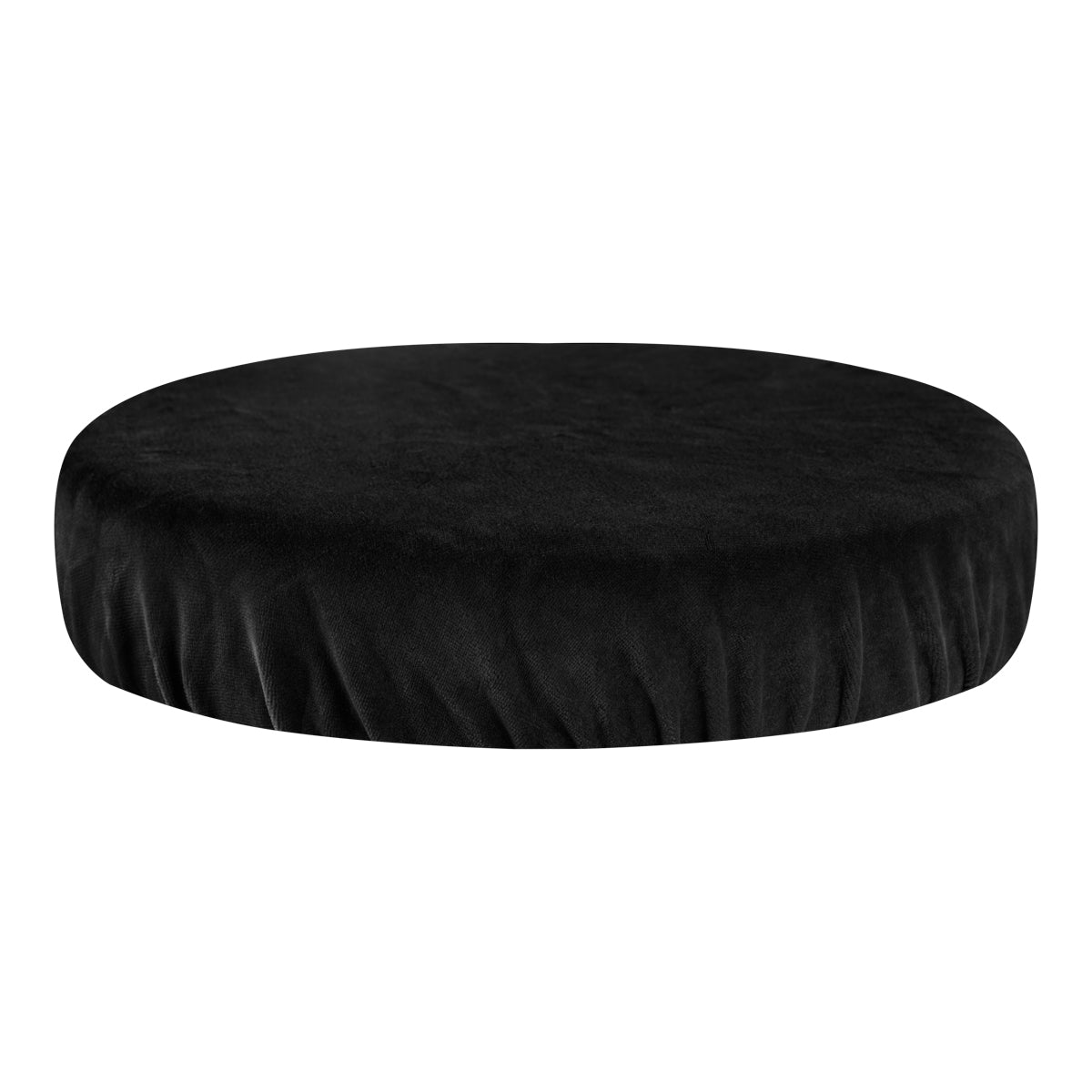 Abdeckung FÜR Welur Hocker Schwarz