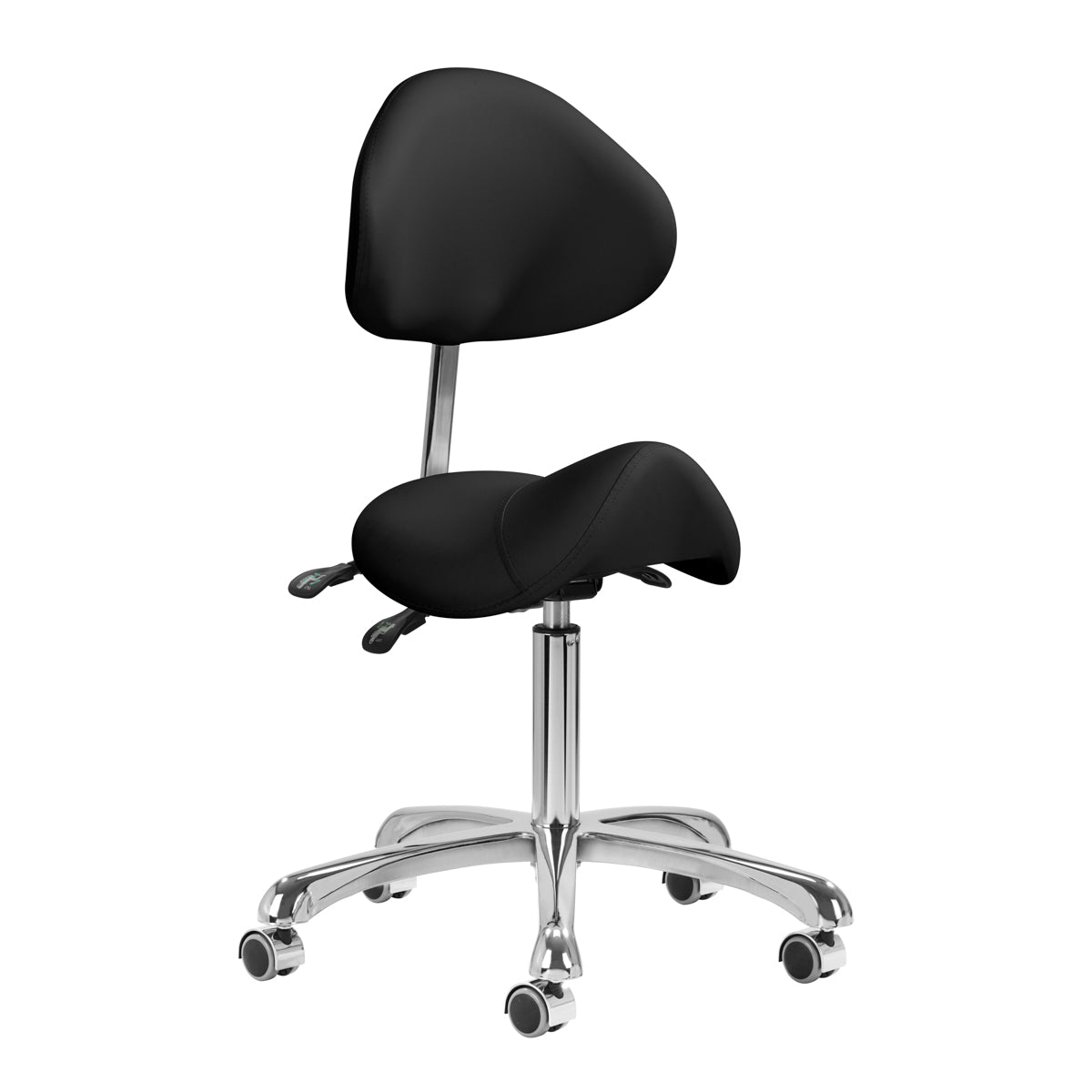 Kosmetikhocker Giovanni 1004 mit Silbernem Fussgestell