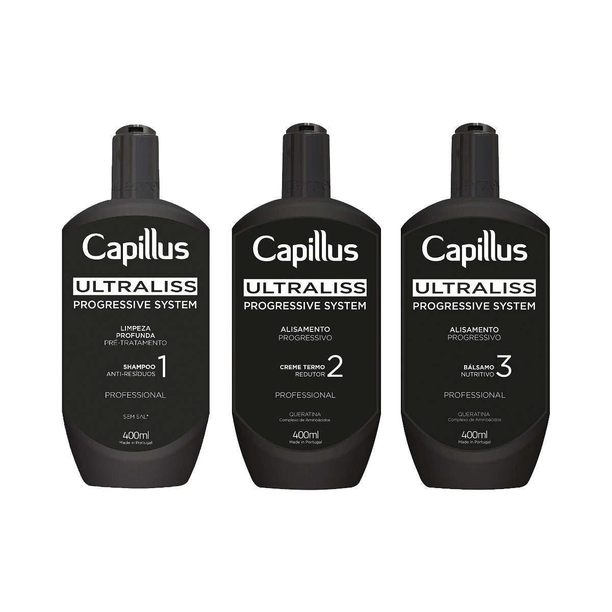 Capillus Ultraliss Nanoplastia, Nanoplastik-Behandlungsset, 3 X 400 ml