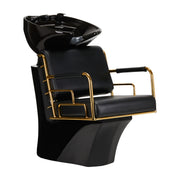 Gabbiano Friseur Waschbecken Prato Gold - Schwarz