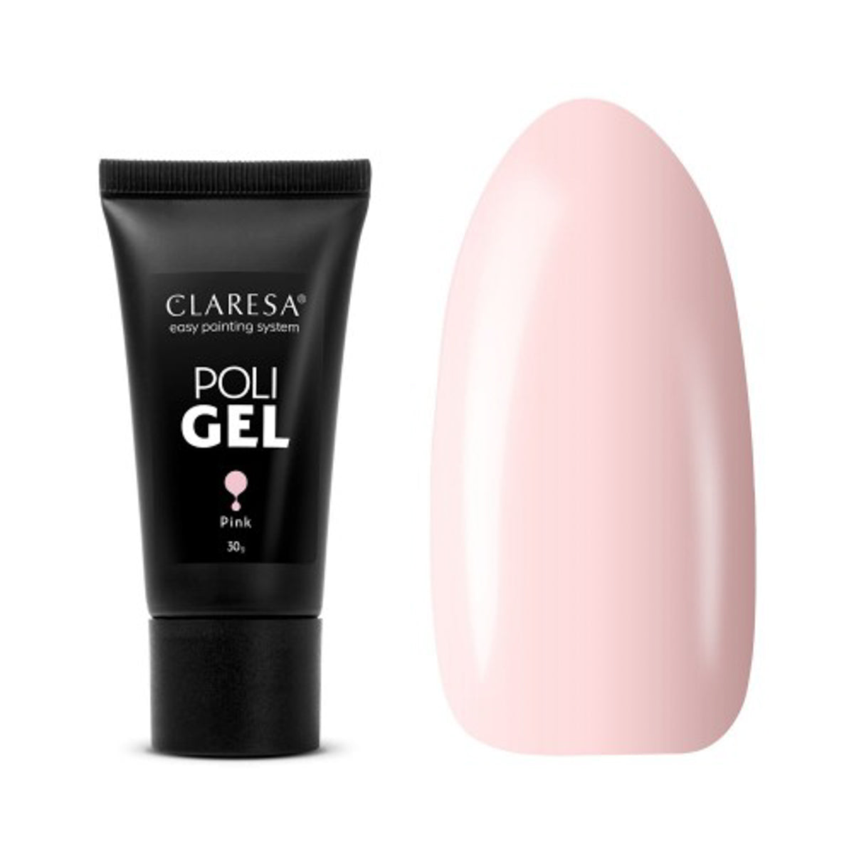 Claresa POLI GEL PINK 30 g Lange und Kräftige Nägel In Zarter