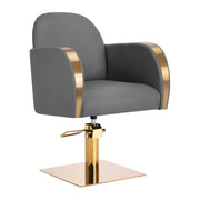 Gabbiano Friseurstuhl Malaga Goldgrau