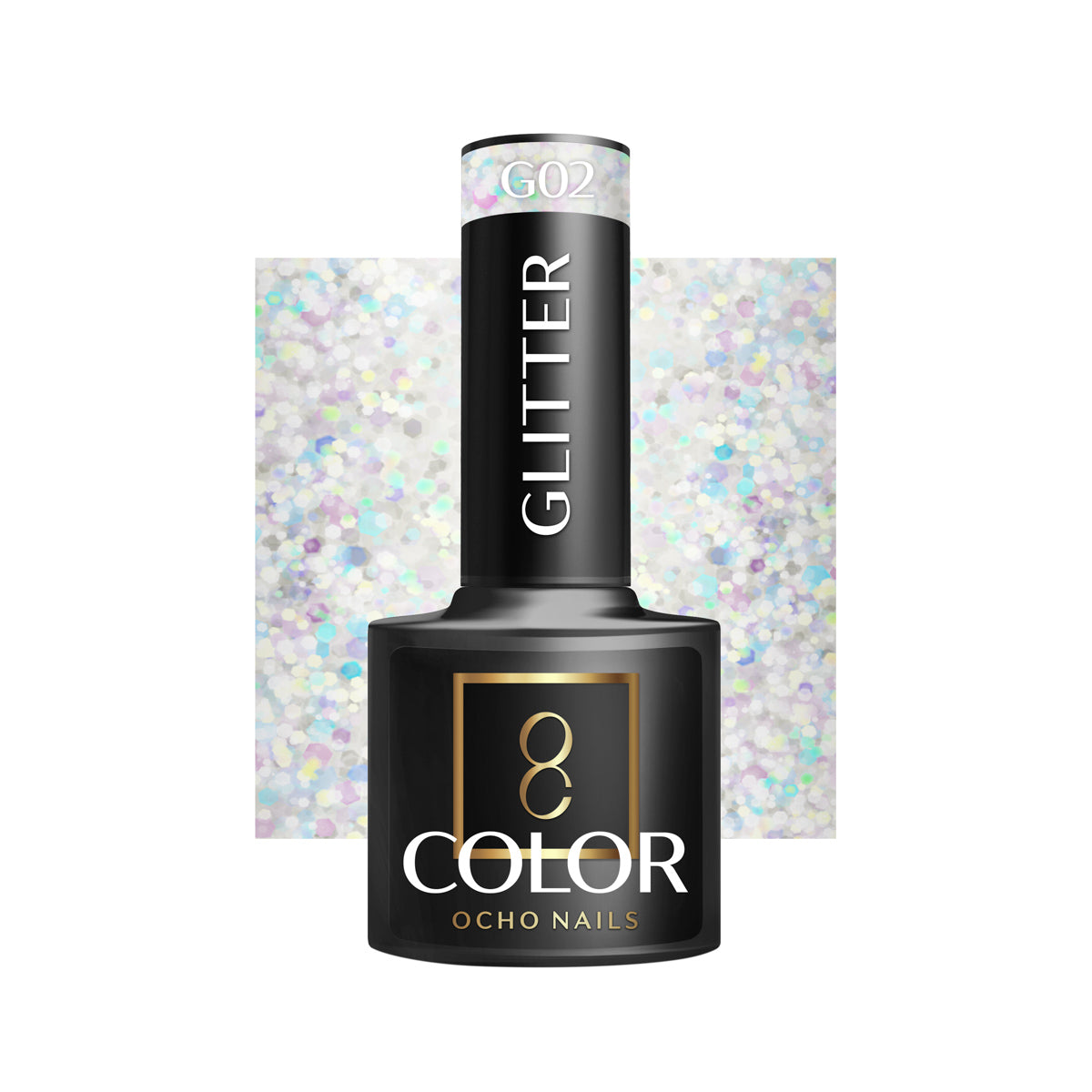 OCHO Nails Hybrid-Nagellack Glitter G02 -5 g