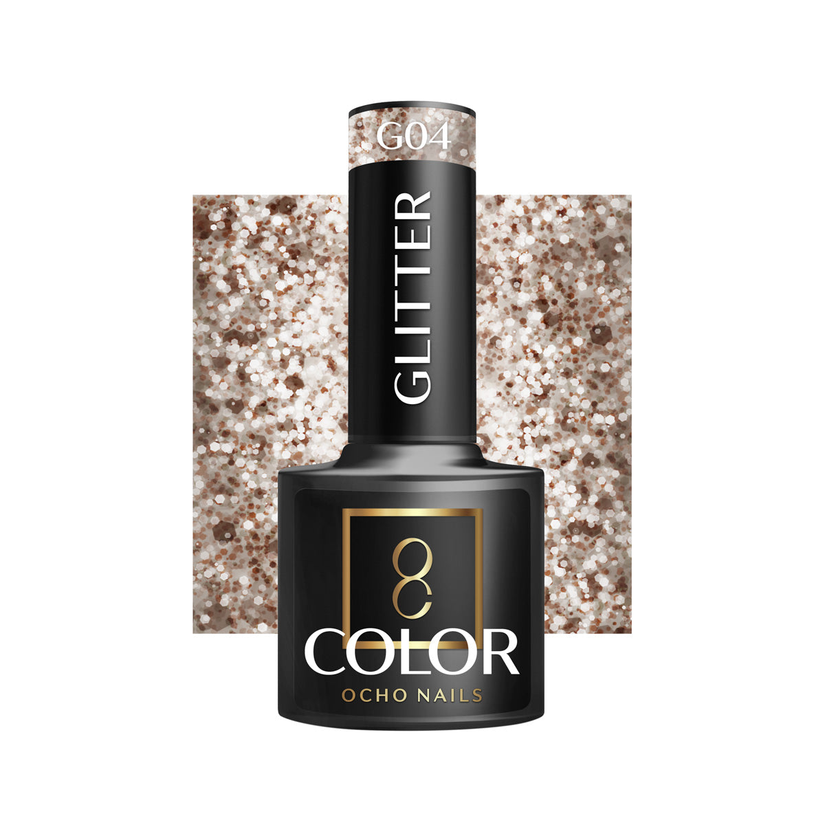 OCHO Nails Hybrid-Nagellack Glitter G04 -5 g