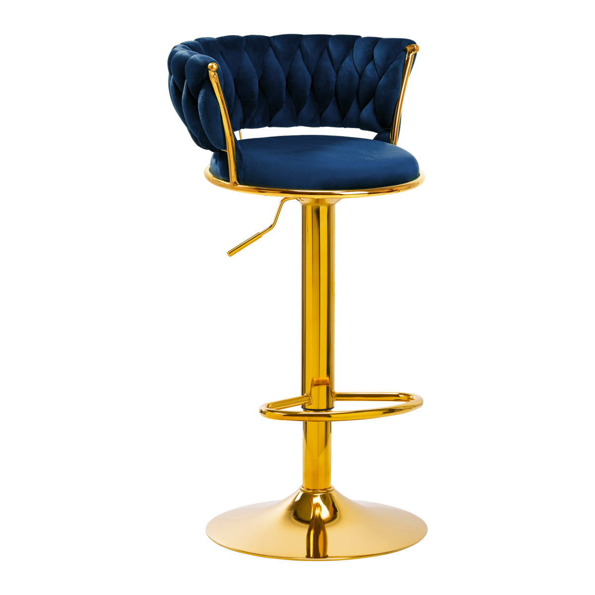 4RICO Barhocker QS-B313A Samt Marineblau