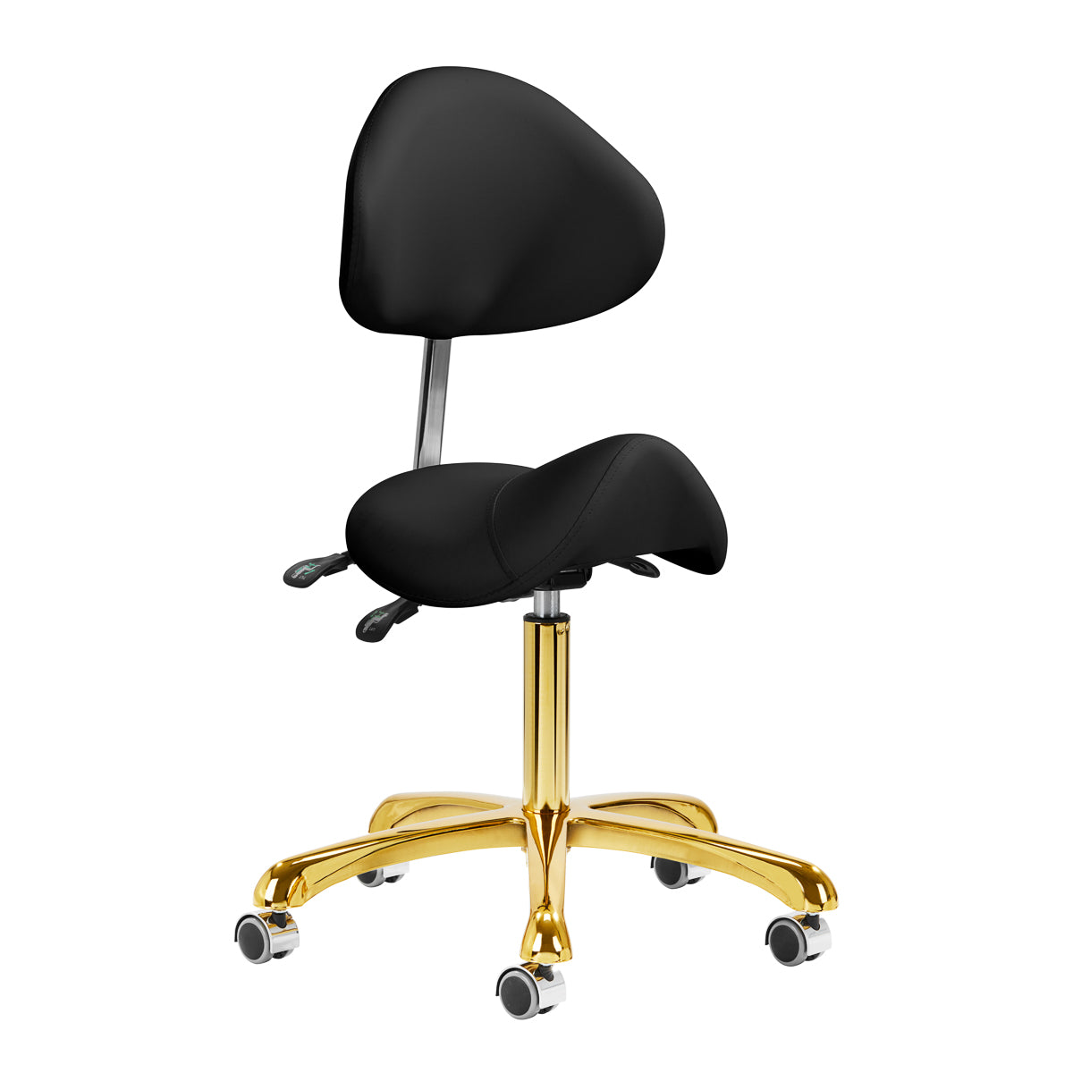 Kosmetikhocker Giovanni 1004 mit Goldenem Fussgestell