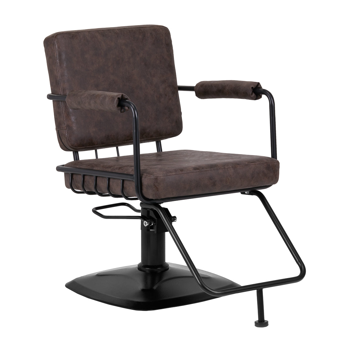Gabbiano Friseurstuhl Catania Loft Old Leder Dunkelbraun