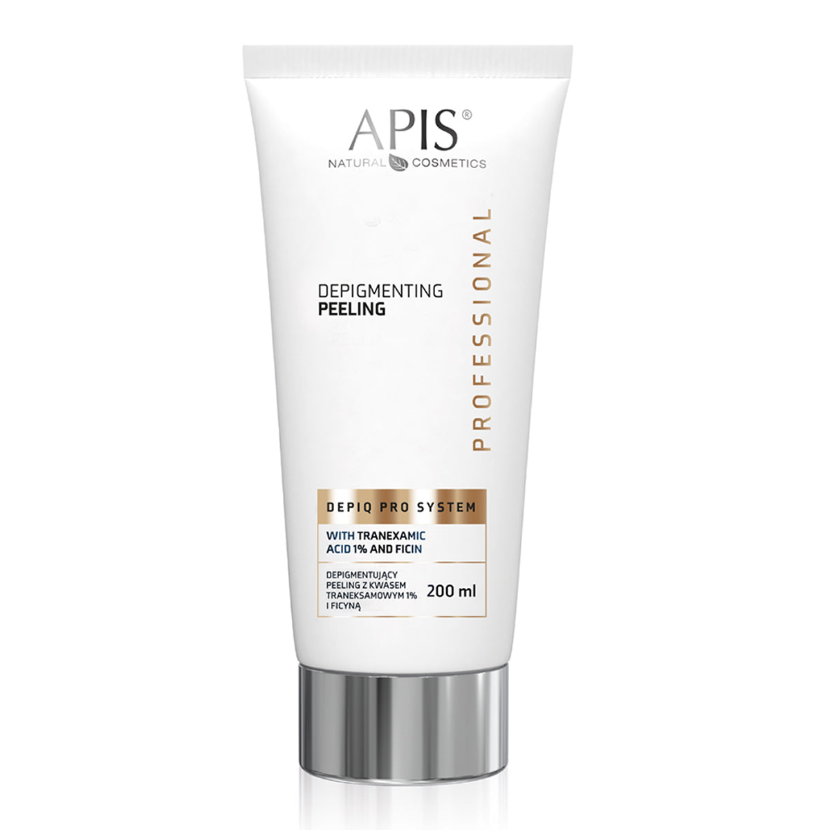 APIS Depiq PRO System Depigmentierendes Säure-Peeling 1% Tranexamsäure und Ficin, 200 ml