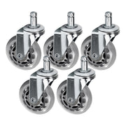 Roll Speed Silber Push-In Hockerrad 5ER Set