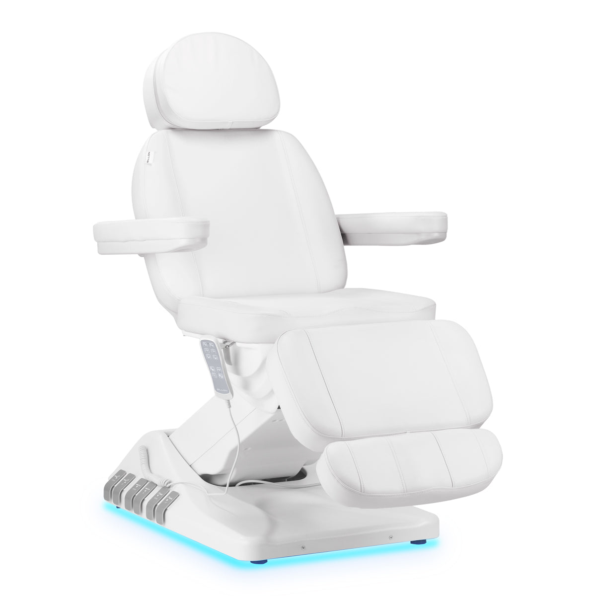 Elektrischer Kosmetiksessel Sillon Luxury 3 Motoren Weiß Fußschalter