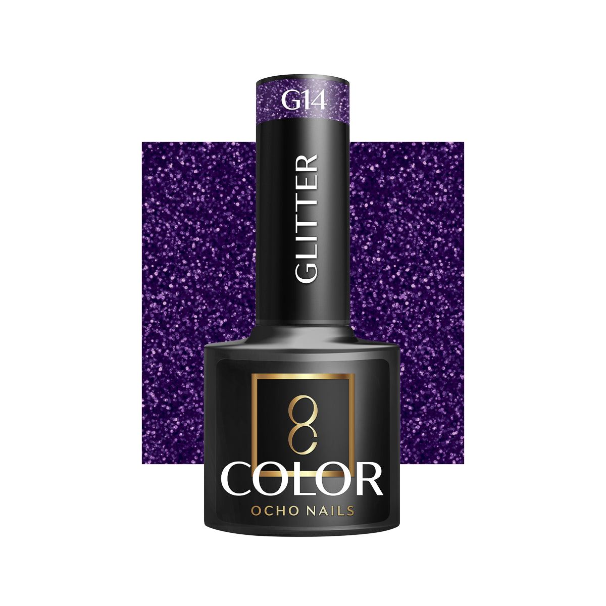 OCHO Nails Hybrid-Nagellack Glitter G14 -5 g
