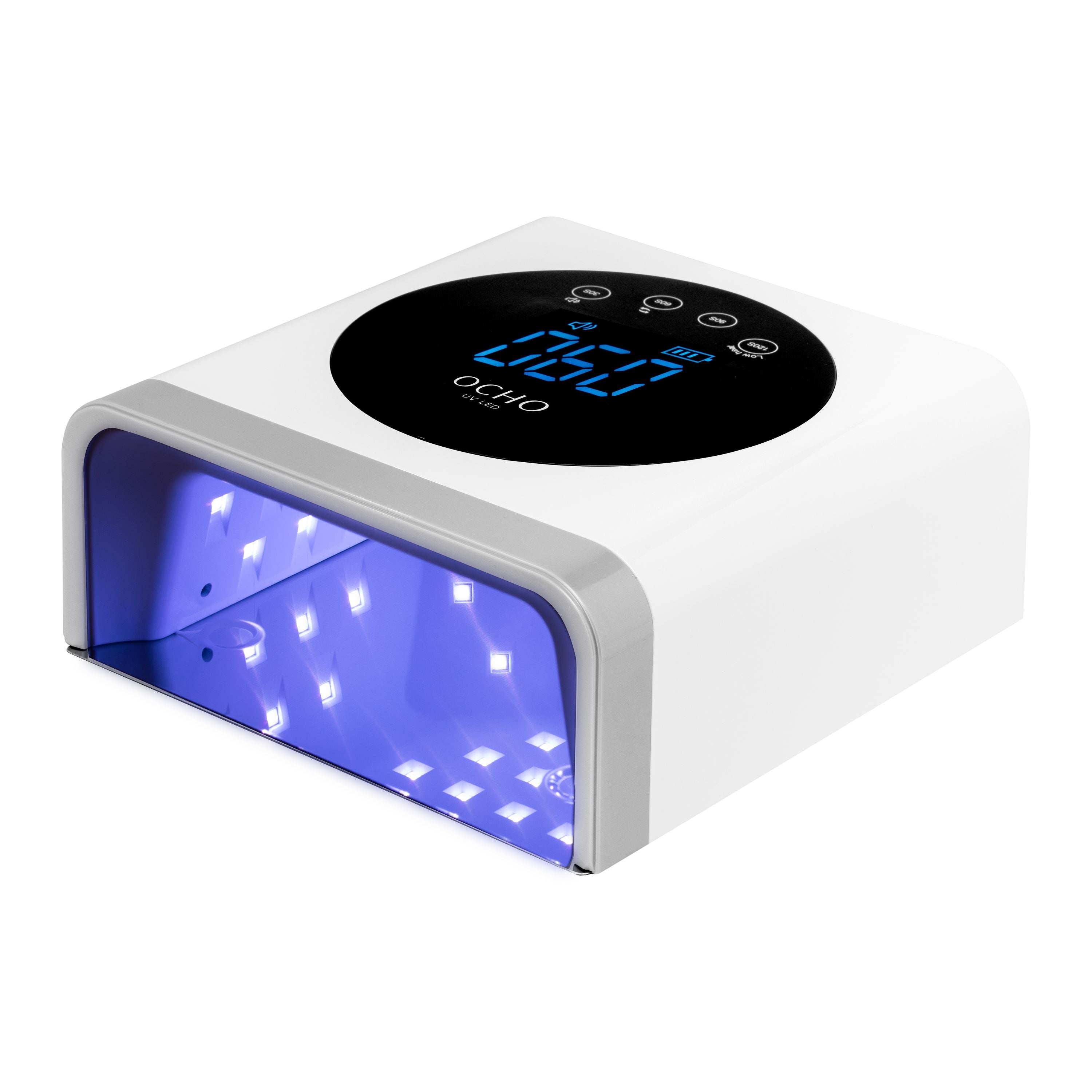 UV LED OCHO Nägel X22 72W AKU Lampe Kabellos Weiß mit Spiegelboden