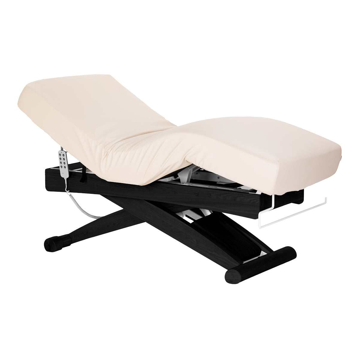 SPA-Liege Sillon Siesta Cremefarben mit Schwarzem Untergestell