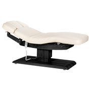 SPA-Liege Sillon Relax Cremefarben mit Schwarzem Untergestell