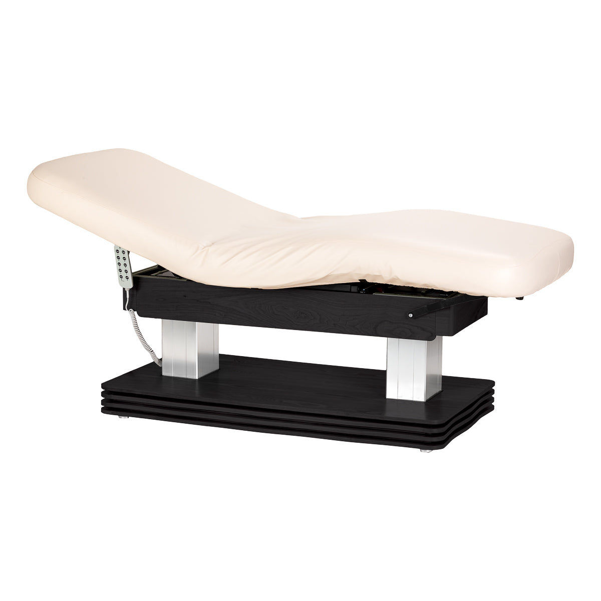 SPA-Liege Sillon Comfort Cremefarben mit Schwarzem Untergestell